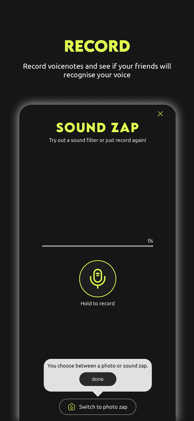 Zap screen 2